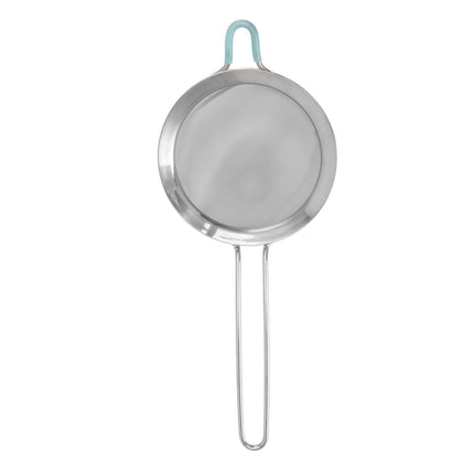 60 Mesh Fine Strainer Stainless Steel Handheld Flour Colander with Long Handle for Kitchen 20cm/7.9in