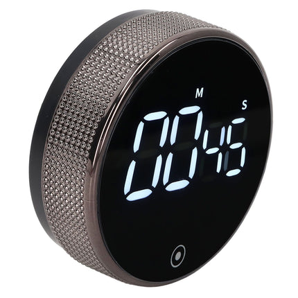 Kitchen Timer Rotating Silent Magnetic Suction Kids Study Timer LED Countdown Timer Black