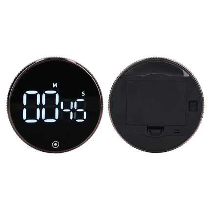 Kitchen Timer Rotating Silent Magnetic Suction Kids Study Timer LED Countdown Timer Black