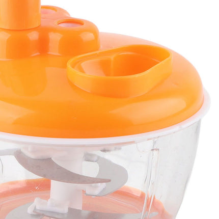 Manual Vegetable Grinder PP Stainless Steel Food Grade Compact Portable Food Vegetable Grinder for Kitchen Restaurant 6 Blades