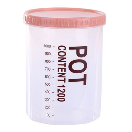 Storage Jars Plastic Material Stackable Transparent Body Large Capacity Rotatable Sealing Cover Airtight Jars with Lids Large Color Random