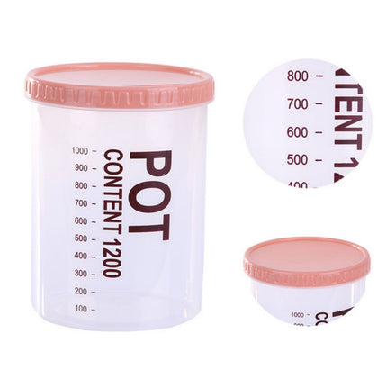 Storage Jars Plastic Material Stackable Transparent Body Large Capacity Rotatable Sealing Cover Airtight Jars with Lids Large Color Random