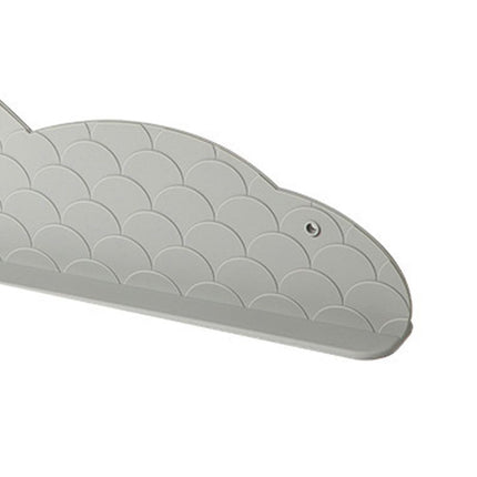 Kitchen Sink Water Splashing Guard Silicone Water Splatter Guard with Suction Cup for Dishes Washing Upgrade Light Gray