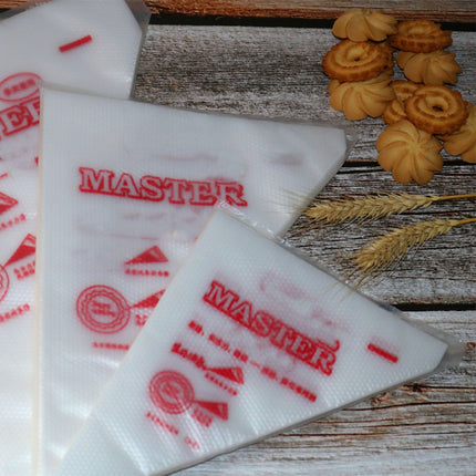 1 Pack Pastry Piping Bags Food Grade PE Disposable Baking Icing Bags Pastry Bags for Cakes Biscuits Cupcakes Decorating Bag