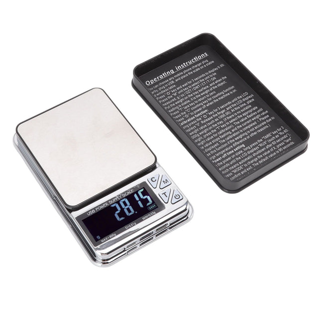 High Accuracy Digital Scale 600/0.01g LCD Display Waterproof USB Charging Electronic Scale for Kitchen – product detail