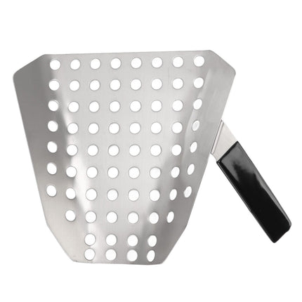Popcorn Scoop Ergonomic Single Handle Stainless Steel Fries Scooper with Holes for Movie Theater Shop