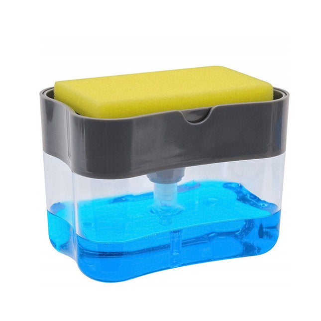Dish Soap Dispenser Press Design Automatically Liquid Dispenser Box Sponge Holder Soap Dispenser for Home