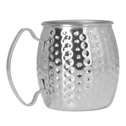 Moscow Mule Mug Exquisite 304 Stainless Steel 500ml Large Capacity Cocktail Mug for Bars Hotels Restaurants Silver