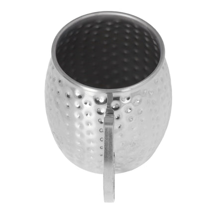 Moscow Mule Mug Exquisite 304 Stainless Steel 500ml Large Capacity Cocktail Mug for Bars Hotels Restaurants Silver