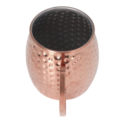 Moscow Mule Mug Exquisite 304 Stainless Steel 500ml Large Capacity Cocktail Mug for Bars Hotels Restaurants Rose Gold