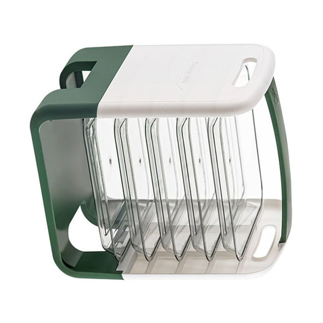 Four Layers Dish Preparation Plate Drawer Design Plastic Vegetable Preparation Rack Kitchen Storage Rack – product detail
