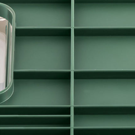 Four Layers Dish Preparation Plate Drawer Design Plastic Vegetable Preparation Rack Kitchen Storage Rack Green