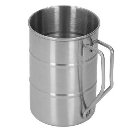 Stainless Steel Coffee Mug Large Capacity Stainless Steel Beer Mug with Handle for Home Restaurant