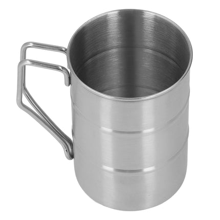 Stainless Steel Coffee Mug Large Capacity Stainless Steel Beer Mug with Handle for Home Restaurant