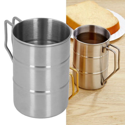 Stainless Steel Coffee Mug Large Capacity Stainless Steel Beer Mug with Handle for Home Restaurant