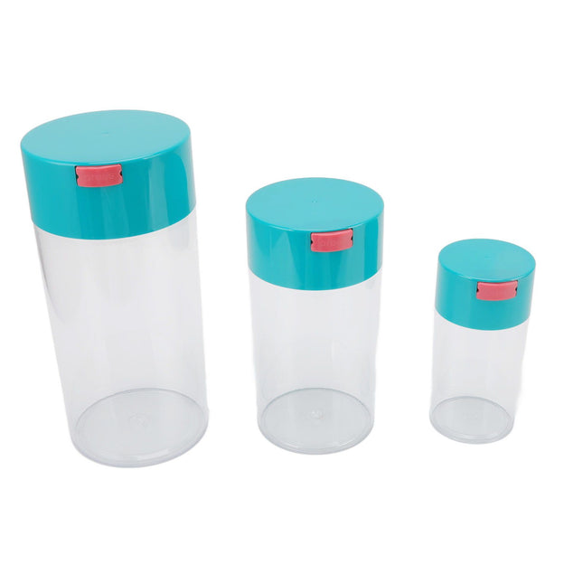 Airtight Jar Set Transparent 2100ml 1100ml 400ml Plastic Vacuum Storage Cans for Dried Fruit Coffee Bean – product detail