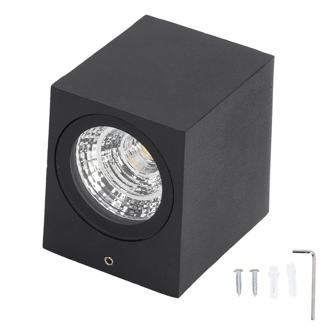 5W Outdoor LED Wall Lamp Light Aluminum Waterproof 85 265V for Hallway Patio Porch Exterior in Black, White