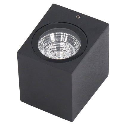 5W Outdoor LED Wall Lamp Light Aluminum Waterproof 85‑265V for Hallway Patio Porch Exterior Light Fixtures 8x7.5x6.5cm White Light