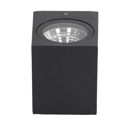 5W Outdoor LED Wall Lamp Light Aluminum Waterproof 85‑265V for Hallway Patio Porch Exterior Light Fixtures 8x7.5x6.5cm White Light