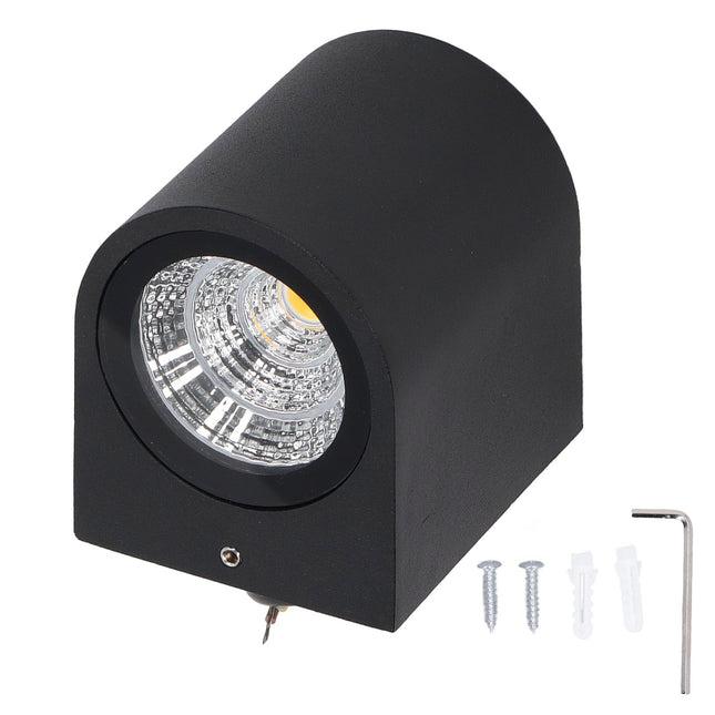 5W LED Wall Light Cylindrical Aluminum Case Lighting Lamp for Corridor Porch Aisle 85 265V 3000K Warm