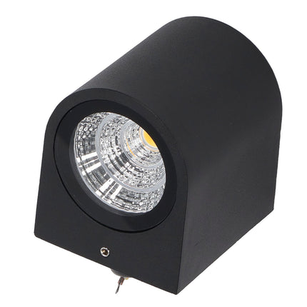 5W LED Wall Light Cylindrical Aluminum Case Lighting Lamp for Corridor Porch Aisle 85‑265V 3000K Warm Light