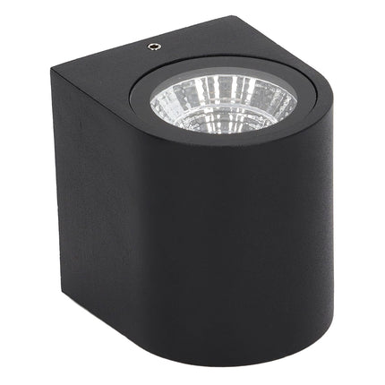 5W LED Wall Light Cylindrical Aluminum Case Lighting Lamp for Corridor Porch Aisle 85‑265V 3000K Warm Light