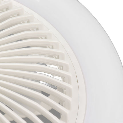 9.8in LED Ceiling Fan Light Quiet 3 Gears Ceiling Fan with E27 Lamp for Living Room 86‑265V White