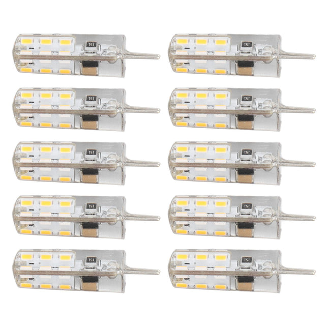 10 Pcs G4 LED Bulbs Bi Pin Base Silicone Warm White 3000K 1.5W AC220V 110LM Landscape Bulbs Replacement – product detail