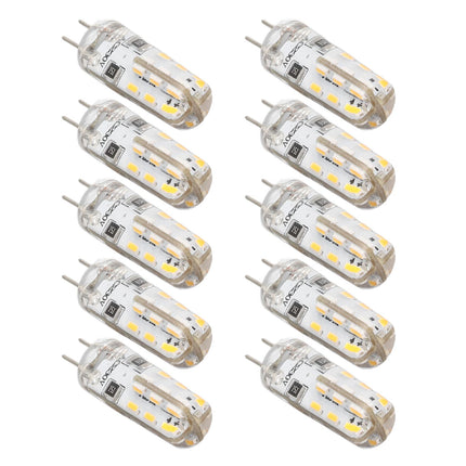 10 Pcs G4 LED Bulbs Bi Pin Base Silicone Warm White 3000K 1.5W AC220V 110LM Landscape Bulbs Replacement