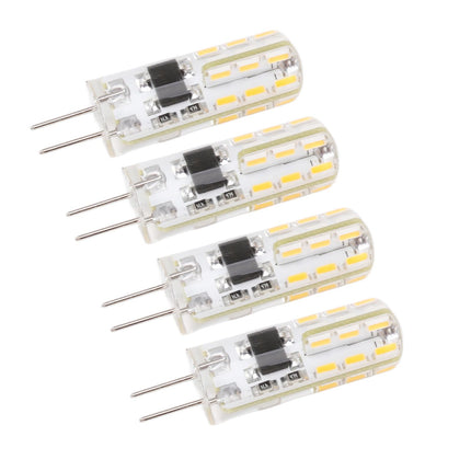 10pcs G4 LED Bulb Double Feet Base 1.5W AC110V 110LM Silicone Light Bulb for Landscape Lighting Courtyard Warm White 3000K
