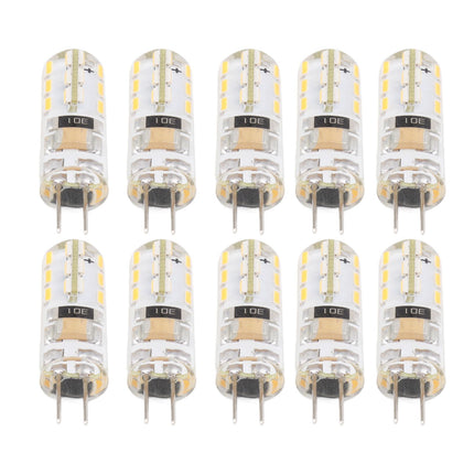 10pcs G4 LED Bulb Double Feet Base 1.5W AC110V 110LM Silicone Light Bulb for Landscape Lighting Courtyard White Light 6000K