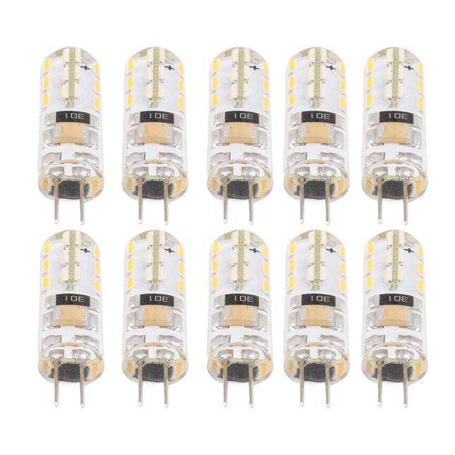 10pcs G4 LED Bulb Double Feet Base 1.5W AC110V 110LM Silicone Light Bulb for Landscape Lighting Courtyard – product detail