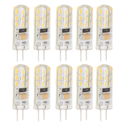 10pcs G4 LED Bulb Double Feet Base 1.5W AC110V 110LM Silicone Light Bulb for Landscape Lighting Courtyard White Light 6000K