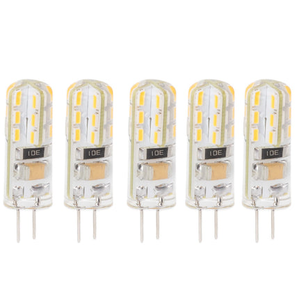 10pcs G4 LED Bulb Double Feet Base 1.5W AC110V 110LM Silicone Light Bulb for Landscape Lighting Courtyard White Light 6000K
