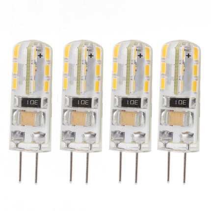 10pcs G4 LED Bulb Double Feet Base 1.5W AC110V 110LM Silicone Light Bulb for Landscape Lighting Courtyard White Light 6000K