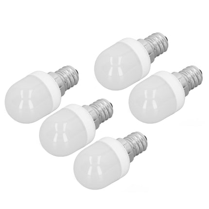 5Pcs Ceiling Light Bulbs 1.5W High Temp Resistant White 75 Luminous Flux E12 Base LED Bulbs for Office Bedroom Corridor Warm Light