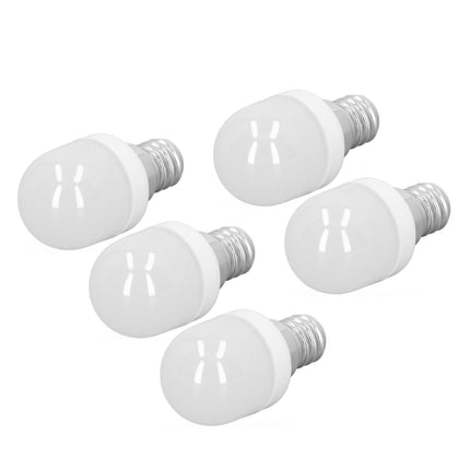 5Pcs Ceiling Light Bulbs 1.5W High Temp Resistant White 75 Luminous Flux E12 Base LED Bulbs for Office Bedroom Corridor Warm Light