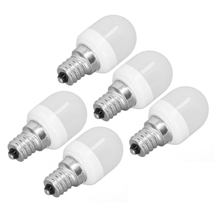 5pcs Light Bulbs E12 Thread Soft Light 1.5W 75LM LED Light Bulbs for Desk Lamp Ceiling Fan Lamp Wall Lamp AC220V White Light 3000K