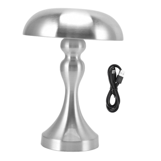Table Lamp Rechargeable Mushroom Shape 3 Speed Color Temperature Touch Stepless Dimming Night Light for