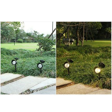 Outdoor Solar Spotlight LED Lamp Waterproof Garden Lamp Ground Lawn Light for Landscape White