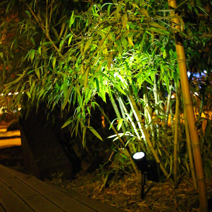 Outdoor Solar Spotlight LED Lamp Waterproof Garden Lamp Ground Lawn Light for Landscape White