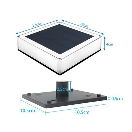 Solar LED Post Light High Brightness Waterproof Safe Stable Solar Post Lamp for Outdoor Courtyard Garden Three Color Temperature 3000K 4000K 6000K