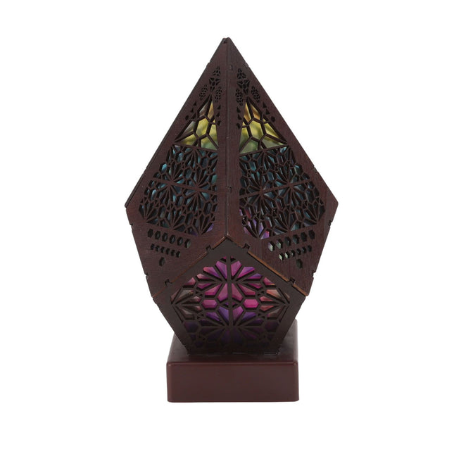 Colorful Bohemian LED Night Light Polar Star Starry Sky Floor Projection Lamp for Interior Courtyard Garden