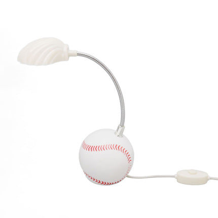 LED Table Lamp Baseball Base Seashell Shape Light Head Soft Light Portable USB Mini Desk Lamp for Home School Office