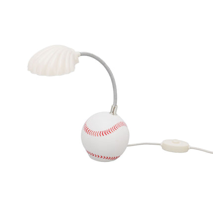 LED Table Lamp Baseball Base Seashell Shape Light Head Soft Light Portable USB Mini Desk Lamp for Home School Office