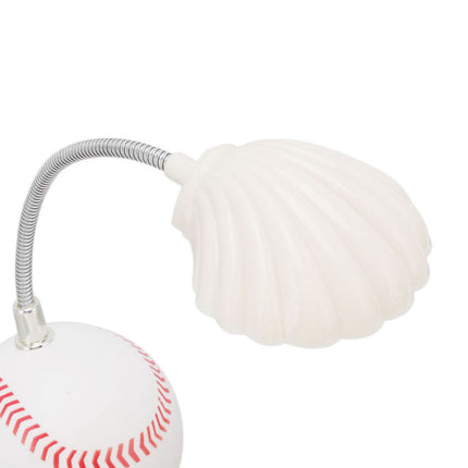 LED Table Lamp Baseball Base Seashell Shape Light Head Soft Light Portable USB Mini Desk Lamp for Home School Office