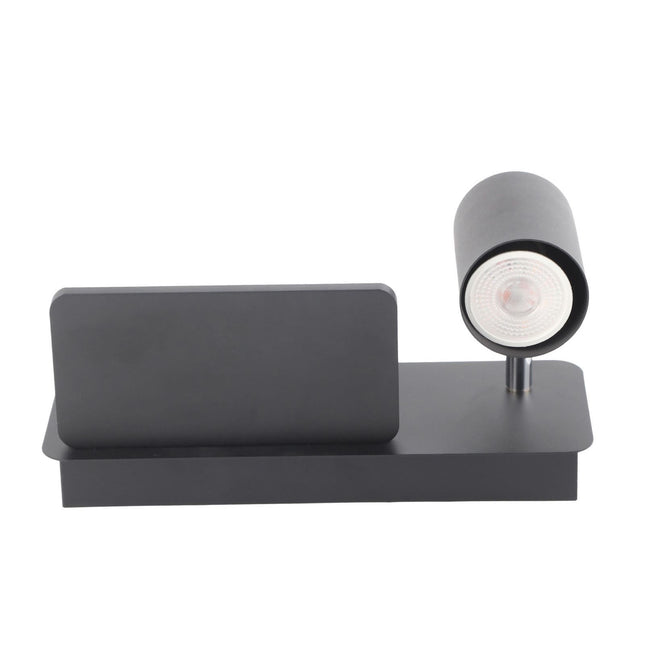 LED Wall Light USB Interface Wireless Charging LED Wall Lamp for Living Room Bedroom 85 265V Black – product detail