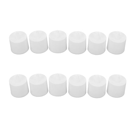 12Pcs LED Candle Light Cylindrical Shape Electronic Flameless LED Candle Lamp for Holiday Wedding Party