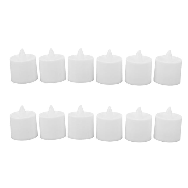 12Pcs LED Candle Light Cylindrical Shape Electronic Flameless LED Candle Lamp for Holiday Wedding Party – product detail