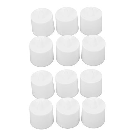 12Pcs LED Candle Light Cylindrical Shape Electronic Flameless LED Candle Lamp for Holiday Wedding Party